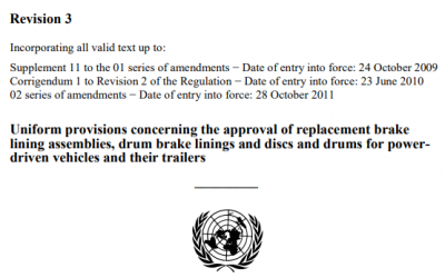 ECE-R90: che cosa è? Perché è così importante per i produttori di impianti frenanti?